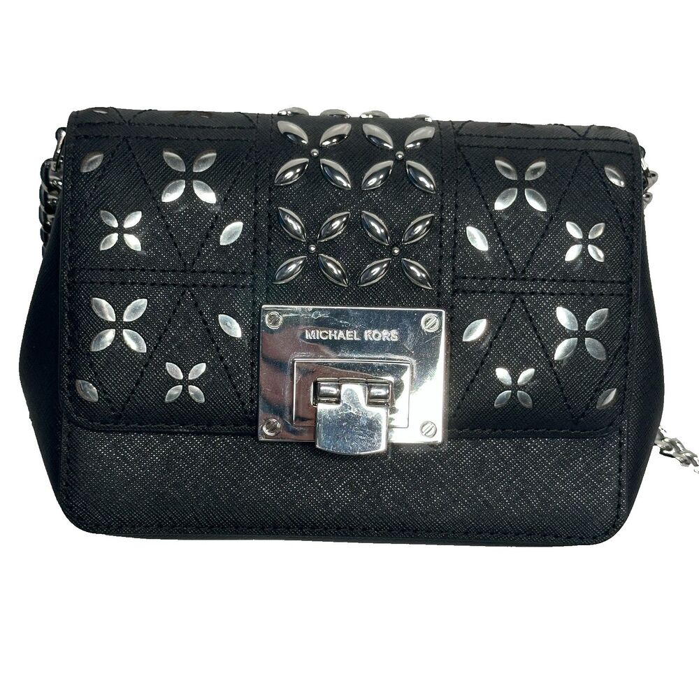 Michael Kors Tina Studded Shoulder Crossbody Bag